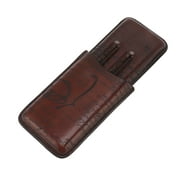 2024 Leather Cigar Holder Travel Portable Soft Touch Elegant Breathable Cigar Case for Gift Giving