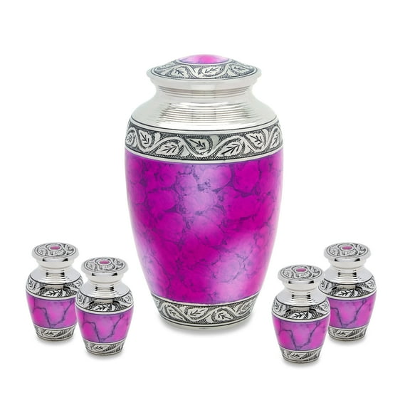 Urnsdirect2u Grecian Pink Adult with Four Token Set