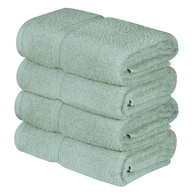 Beauty Threadz Bath Towels Set, Seafoam Green Luxurious 100 Ring