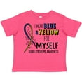 thumbnail image 3 of Inktastic I Wear Blue and Yellow for Myself Down Syndrome Awareness Boys or Girls Toddler T-Shirt, 3 of 5