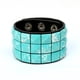 thumbnail image 1 of Pulsera de cuero con clavos de cuarteto multicolor punk, joyería personalizada para montar, pulsera ancha de cuero PU para hombres, 1 of 6