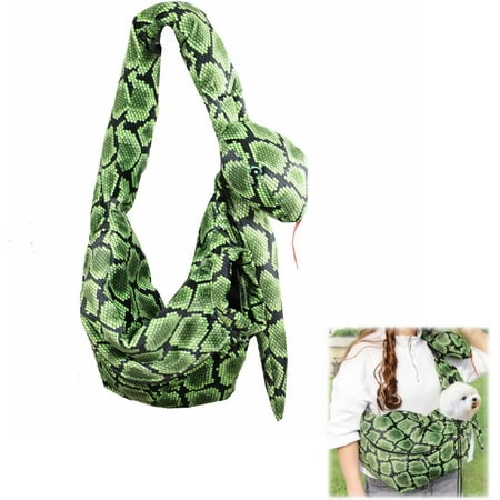 Hgudesign & Small Puppy Pet Dog Carrier Sling Bag for Small & Medium s Dogs Under 10 lbs  Soft & Dog Travel Carriers for Small Pet Dogs  Pythons Snake Shaped Pet Canvas Shoulder Carrier Bag