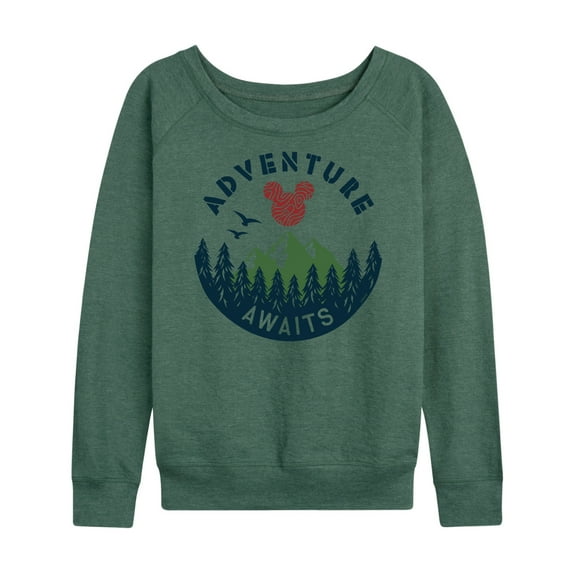 Mickey & Friends - Adventure Awaits - Women's Lightweight French Terry Long Sleeve Shirt