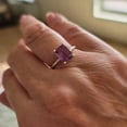 thumbnail image 3 of Alexandrite Gemstone Ring Purple Color Alexandrite Handmade Solitaire Ring Birthstone Gift Wedding Gift Ring, 3 of 3