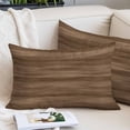 thumbnail image 2 of Brown Wood Grain Throw Pillow Covers, Retro Farmhouse Wooden Plank Soft Breathable Pillow Cases with Invisible Zipper for Sleeping, Toddler Pillowcases for Couch Bed Sofa Chair 12x20 Inches, 2 of 9