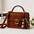 thumbnail image 3 of Unique Bargains 1 Pc Handbag Charms Keychain Beads Decoration Bag Accessories Brown Green, 3 of 6