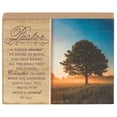 thumbnail image 2 of Dicksons Pastor Devoted To Giving Natural Brown 3 x 4 Inch Wood Table Top Block Sign, 2 of 2