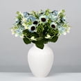 thumbnail image 4 of JHyouerji Artificial Flowers 15 Heads Faux Bouquet Florals Arrangements Decor for Farmhouse Home Wedding Table Centerpiece, Fake Plastic Flower for Vase Decoration, 4 of 7