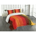 thumbnail image 3 of Ambesonne Abstract Quilted Bedspread Set 3 Pcs, Vertical Striped, Queen Size, Multicolor, 3 of 5