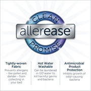 AllerEase Platinum Mattress Cover Protector, King- ZipOff Top, Waterproof, Allergen