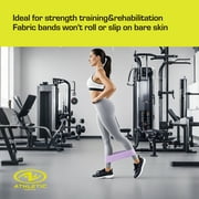 Athletic Works Fabric Exercise Bands 3 Different Resistance Levels with Carry Bag Non-slip and Elevate Your Fitness Routine