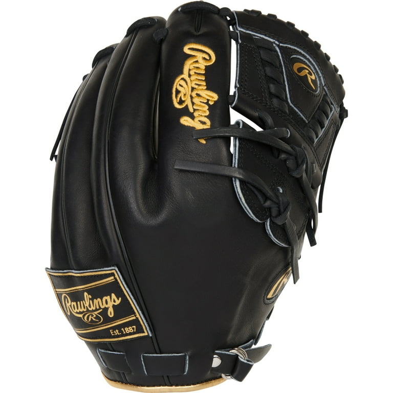 Rawlings Sporting Goods Rawlings Pro Label 7 206F 12 Baseball Glove Pro206f 30B 2 Piece Black 12 Right Hand Black Walmart