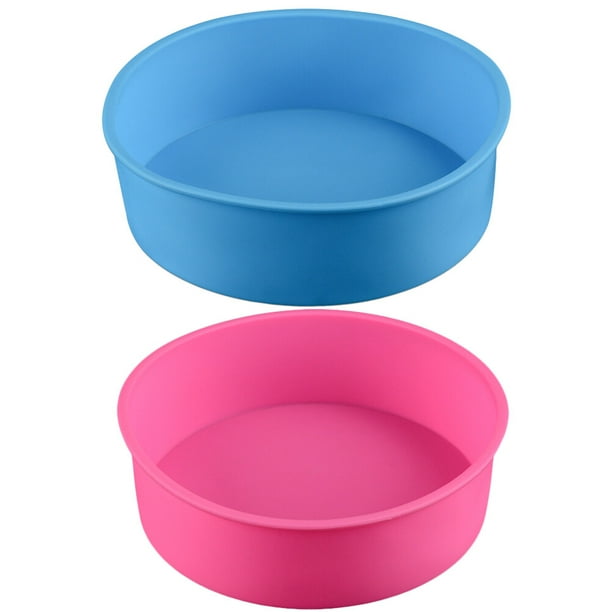 EeaseMX Molde redondo de silicona para hornear Bandeja para hornear Molde para pasteles y panqueques Molde para hornear