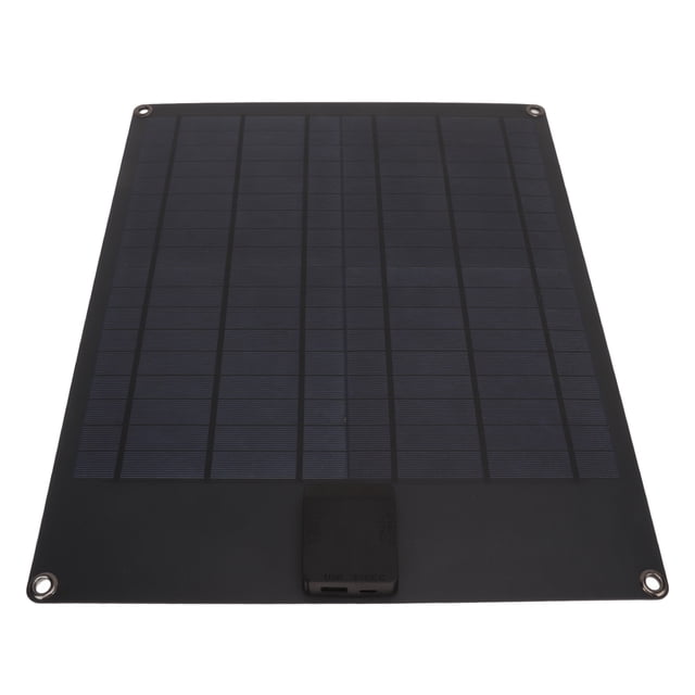 Dual Output Monocrystalline Solar Panel 20W Power Generator for RV Trailer Boat Car