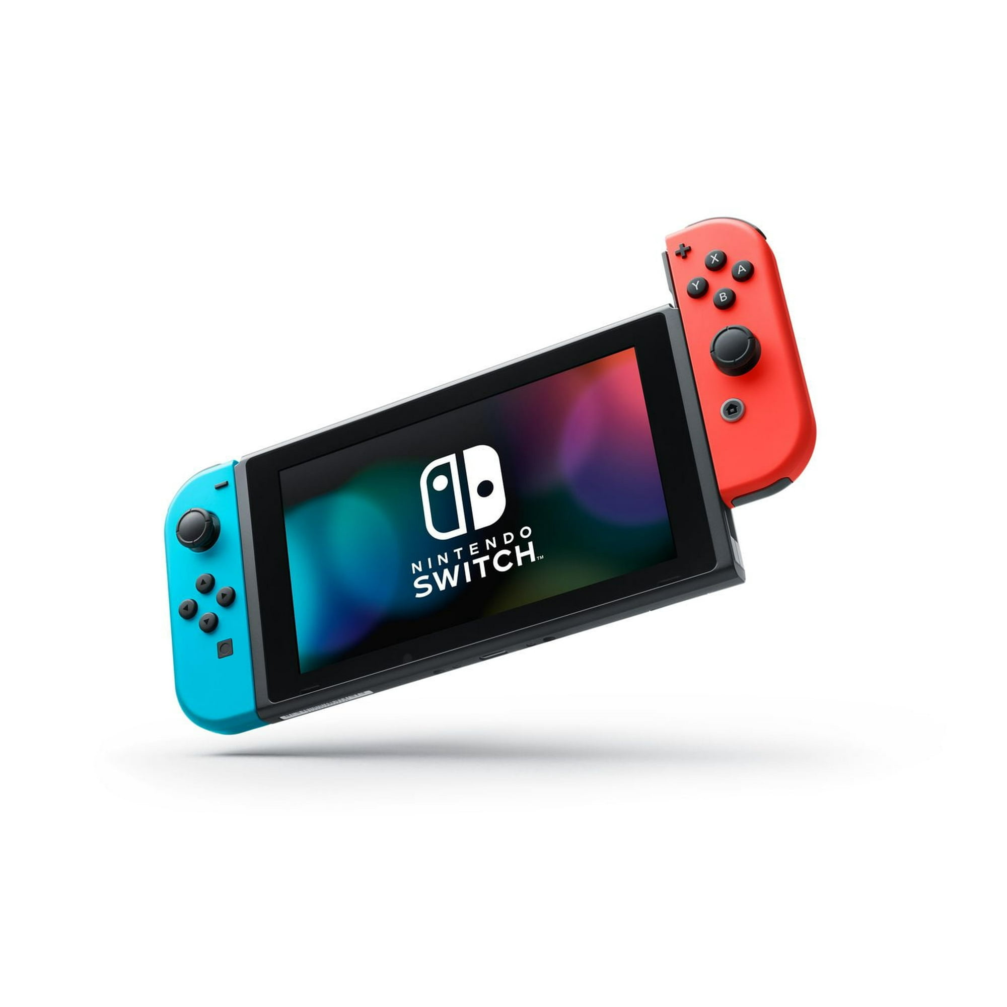 Nintendo Switch with Neon Blue and Neon Red Joy Con Nintendo Switch Nintendo Switch Walmart