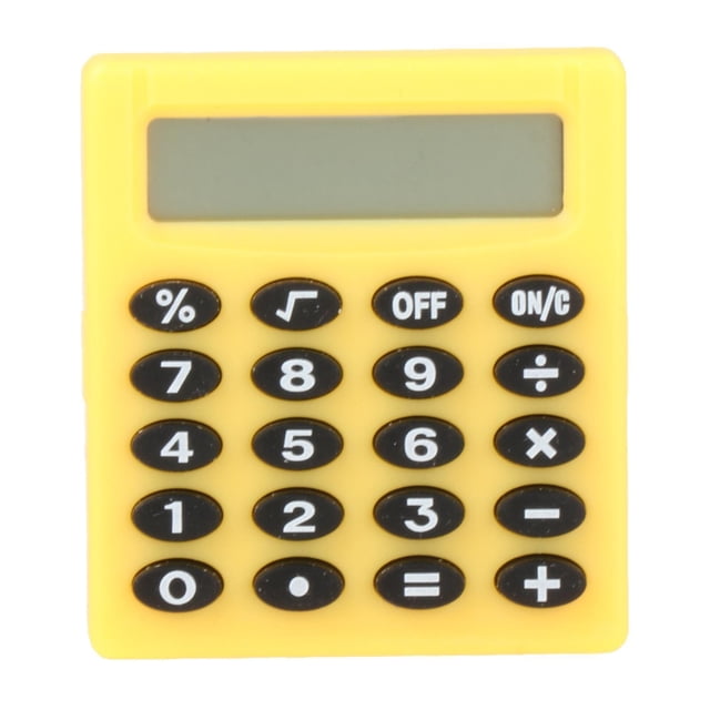 Calculadora de 8 dígitos, suma, resta, multiplicación, división, matemáticas, de aprendizaje, calculadora científica para escuela, hogar, , Amarillo Yotijar Calculadora educativa