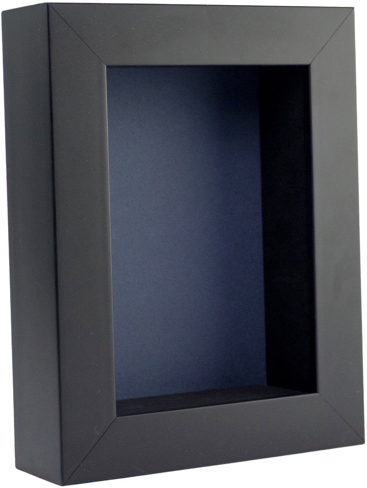 12x12 Shadow Box Frame Black Wood | With a 3/4