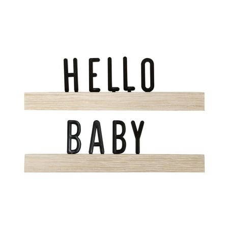UPC: 0698904831013 | Pearhead Wood Ledge and Letter Set Neutral