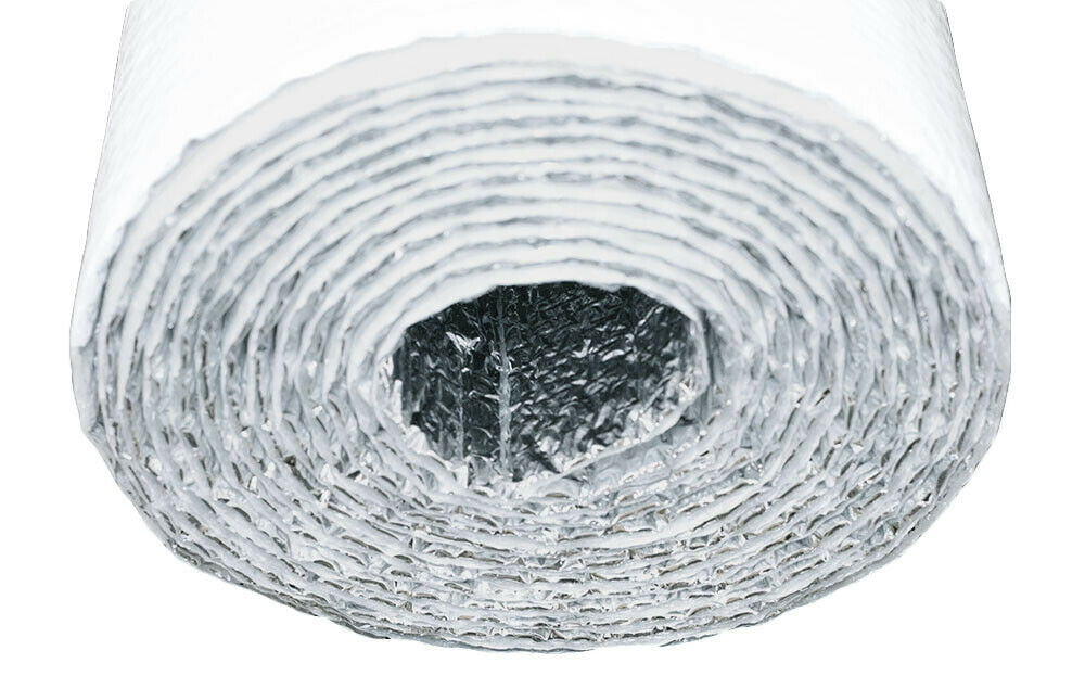 Reflectix 24"x50' Double Bubble White Reflective Foil Insulation Vapor Barrier 