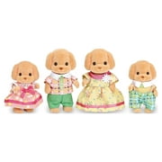 Calico Critters Toy Poodle Family, Set of 4 Collectible Doll Figures