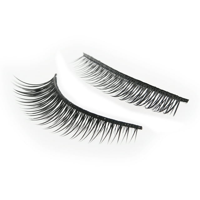 WEUVEB Pestañas Postizas Largas Negras Voluminosas Para De Ojos Con Base Flexible Cómoda