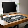 thumbnail image 6 of Office Desk Pads Floral Pattern Jumbo Mouse Pad Gaming Mousepad Large Mouse Pads The Desk Mat Non-Slip Rubber Base Waterproof with Stitched Edges 35.4 X 15.7 for Game Office,, 6 of 7