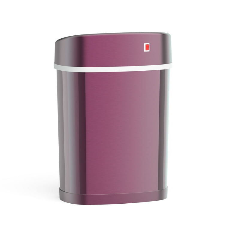 Nine Stars Automatic Bathroom Trash Can, 4 Gallon Stainless