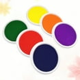 thumbnail image 6 of 6 Pcs Hand Ink Pad Stamp Pad Washable Finger Palm Ink Colorful Graffiti Ink Pad for Children Kids (Random Color), 6 of 8