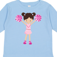 thumbnail image 4 of Inktastic Cheerleaders, Cute Girl, Brown Hair, Cheerleading Girls Long Sleeve Toddler T-Shirt, 4 of 5