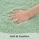 thumbnail image 4 of Alfombra Zedrew para dormitorio y sala de estar, 60 x 120 cm, color verde salvia, 4 of 9
