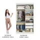 thumbnail image 4 of Ropero Closet Madesa Tokio 2 Puertas Corredizas Blanco/Negro, 4 of 10