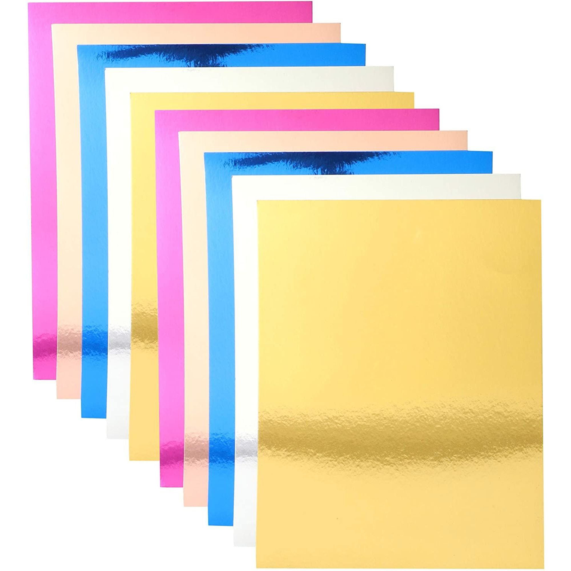Bright Creations 8.5" x 11" Metallic Foil Paper Board Sheets for Arts