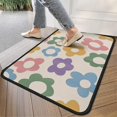 thumbnail image 4 of Colorful Daisy Flower Silhouette Pattern Door Rugs,Washable Non Slip Door Mats Indoor,Decorative Door Mats,Entry Mat Indoor for Entrance,Bedroom,Kitchen,Bathroom,30"x17", 4 of 6