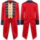 thumbnail image 3 of Disfraz de Halloween para niños y niñas, abrigo rojo británico, traje de Napoleón para niño, disfraz de Cosplay Colonial de la guerra revolucionaria, 3 of 5