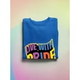 thumbnail image 3 of Live With Pride Colorful Banner Sweatshirt Men -Smartprints Designs, Male Large, 3 of 4