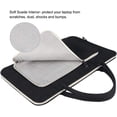 thumbnail image 4 of Housse pour Ordinateur Portable de 17.3 Pouces, Doublé d?Etoffe Quilteuse, Housse en Feutre avec Poignée pour Acer/ASUS/HP/Lenovo, Noir et Blanc Crème, 4 of 8