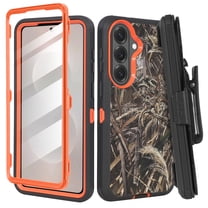 6goodeals Compatible for Samsung Galaxy S26 Phone Case with Belt Clip Holster & Built-In Screen Protector, Heavy Duty Rugged Full-Body Shockproof Protective Case, Defender Cover Camo