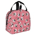 thumbnail image 2 of Fotbe French Bulldog Face Bolsa Térmica con Estampado y Forro de Aluminio Grueso Bolsa de Almuerzo con Bolsillo Frontal para Hombres y Mujeres, Ideal para Trabajo, Escuela, 2 of 8