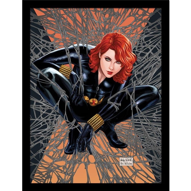 Black Widow Toile de Black Widow Affiche Encadrée