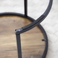 thumbnail image 5 of CQSXDA Set Of 2 Round Coffee Table Nesting With Top And Golden Frame Marble Pattern For Modern Living Room，Walnut, 5 of 6