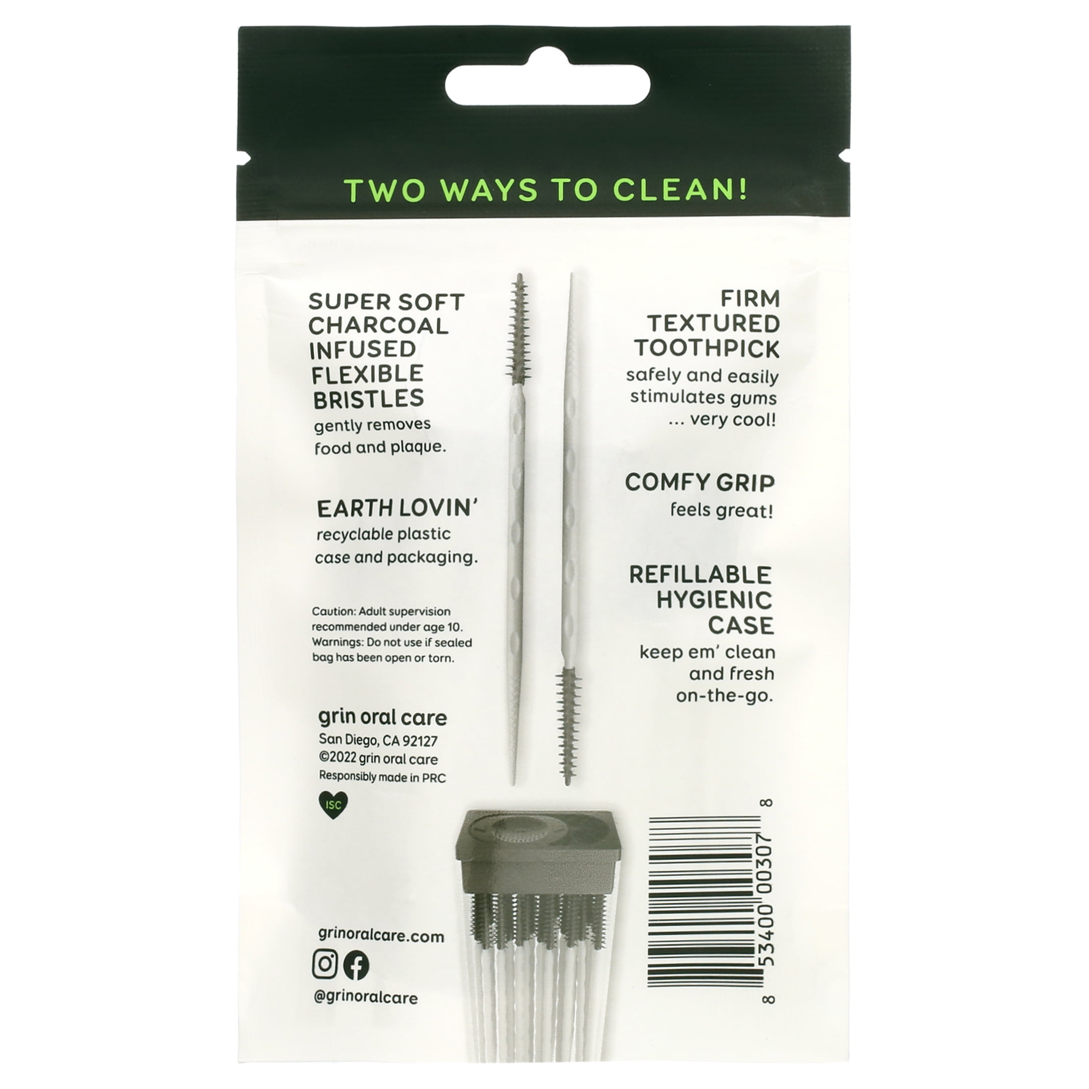 Grin Softstx Charcoal 90 Ct
