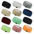 thumbnail image 4 of Exclusives Womens Head Wrap Lined Headband Stretch Knit Ear Warmer, 4 of 8