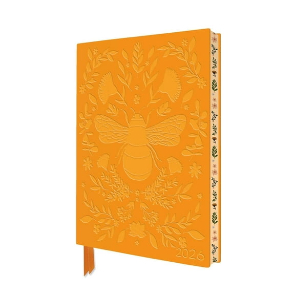 Jade Mosinski: Bee 2026 Artisan Art Vegan Leather Diary Planner - Page to View with Notes, (Hardcover)