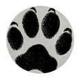 thumbnail image 4 of WYYP Dog Paw Print Round Tablecloth for Outdoor Picnic Camping and Indoor Kitchen Dining Party 100% Polyester Fiber White, 4 of 8