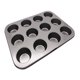 thumbnail image 1 of Molde de acero al carbono en forma de media bola para hacer tú mismo moldes para hornear magdalenas, pasteles y chocolates, 1 of 8