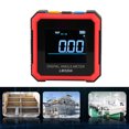 thumbnail image 2 of Digital Level Angle Gauge Angle Finder Protractor Inclinometer Level Box Aluminum Framework with Magnet Rotatable Backlit Display REF ABS Mode Auto-off for Carpentry Building Automation, 2 of 8