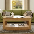 thumbnail image 2 of GUNAITO Lift Top Coffee Table with Storage, Wooden Convertible Coffee Table for Living Room, Center Table, Natural wood, 2 of 9