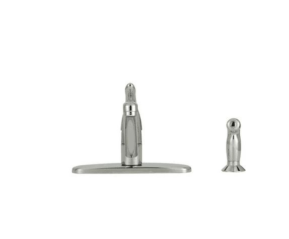Moen 7430SRS Chateau One-Handle Low-Arc Kitchen Faucet with Side Sprayer, Spot Resist Stainless