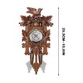 thumbnail image 2 of Szbaoan Cuckoo Wall Clock Retro Wooden Chiming Alarm Timepiece for Living Room Home Decor Modern Minimalist Design Pendulum Battery Operated Silent Non-Chiming Decorative Functional Timekeeper, 2 of 5