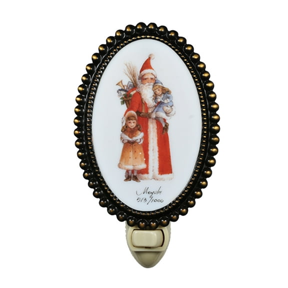 Meyda Tiffany 107257 1 Light Up Lighting Oval Christmas Night Light From The Cominft. To